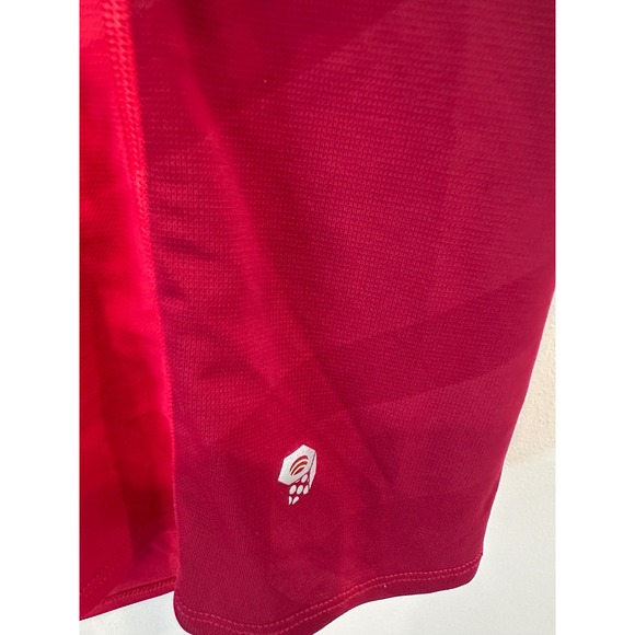 Mountain‎ Hardwear Women's Small Red V-Neck Short Sleeve Activewear T-Shirt - Picture 3 of 4